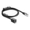 RJ45 Cable plug to jack with switch Cat., RJ45 Cable plug to jack with switch Cat. 81564