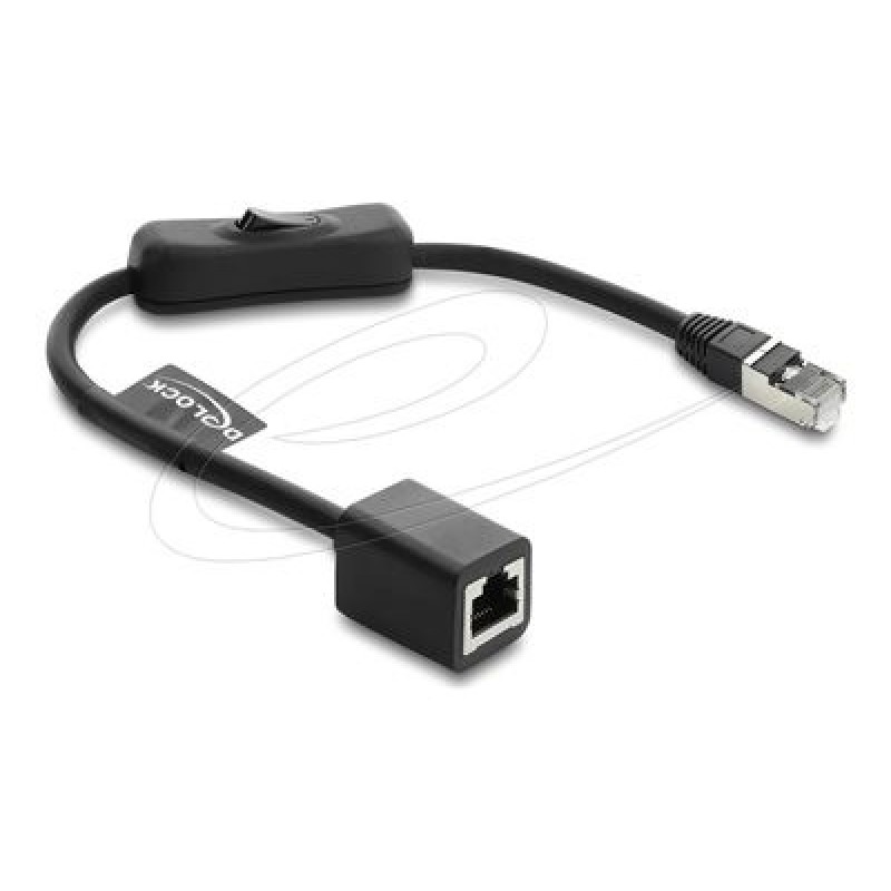 RJ45 Cable plug to jack with switch Cat., RJ45 Cable plug to jack with switch Cat. 81563