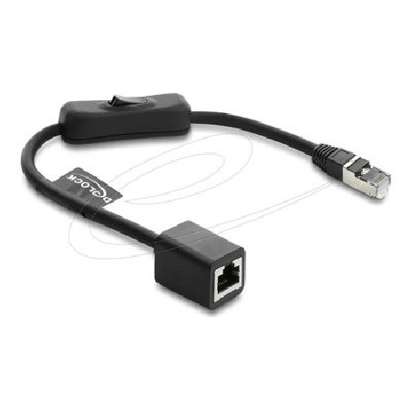 RJ45 Cable plug to jack with switch Cat., RJ45 Cable plug to jack with switch Cat. 81563