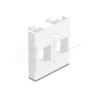 Delock - Easy 45 - držák modulu keystone - 45 x 45 mm - 2 moduly - bílá