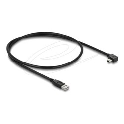 Delock - Kabel USB - USB (M) rovné do mini-USB typ B (M) pravoúhlý - USB 2.0 - 50 cm - cerná