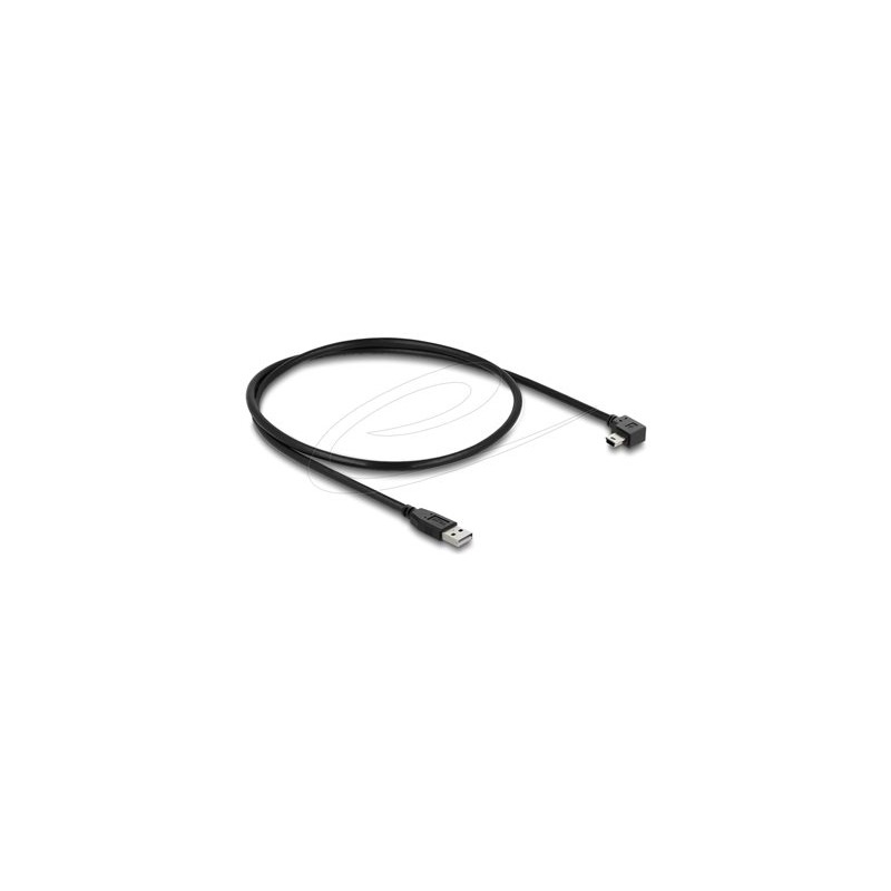 Delock - Kabel USB - USB (M) rovné do mini-USB typ B (M) pravoúhlý - USB 2.0 - 50 cm - cerná