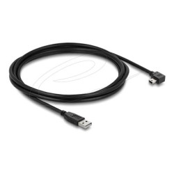 Delock - Kabel USB - USB (M) do mini-USB typ B (M) úhlový - 2 m - up to 480 Mbps data transfer rate - cerná
