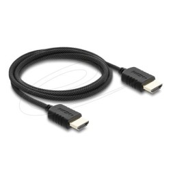Delock - High Speed - HDMI kabel - HDMI s piny (male) do HDMI s piny (male) - 2 m - trikrát stínený koaxiál - cerná - podpora
