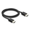 Delock - High Speed - HDMI kabel - HDMI s piny (male) do HDMI s piny (male) - 2 m - trikrát stínený koaxiál - cerná - podpora