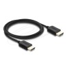 Delock - High Speed - HDMI kabel - HDMI s piny (male) do HDMI s piny (male) - 1 m - trikrát stínený koaxiál - cerná - podpora