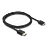 Delock - High Speed - HDMI kabel - HDMI s piny (male) do 19pinové Mini-HDMI s piny (male) - 1 m - trikrát stínený koaxiál… 81684