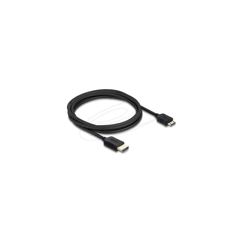 Delock - High Speed - HDMI kabel - HDMI s piny (male) do 19pinové Mini-HDMI s piny (male) - 3 m - trikrát stínený koaxiál