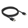 Delock - High Speed - HDMI kabel - HDMI s piny (male) do 19pinové Mini-HDMI s piny (male) - 3 m - trikrát stínený koaxiál