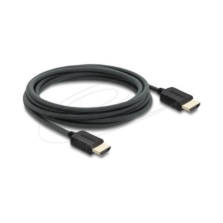 Delock - High Speed - HDMI kabel - HDMI s piny (male) do HDMI s piny (male) - 3 m - trikrát stínený koaxiál - cerná - podpora
