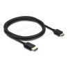 Delock - Ultra High Speed - HDMI kabel - HDMI s piny (male) do 19pinové Mini-HDMI s piny (male) - 2 m - trikrát stínený koaxiál