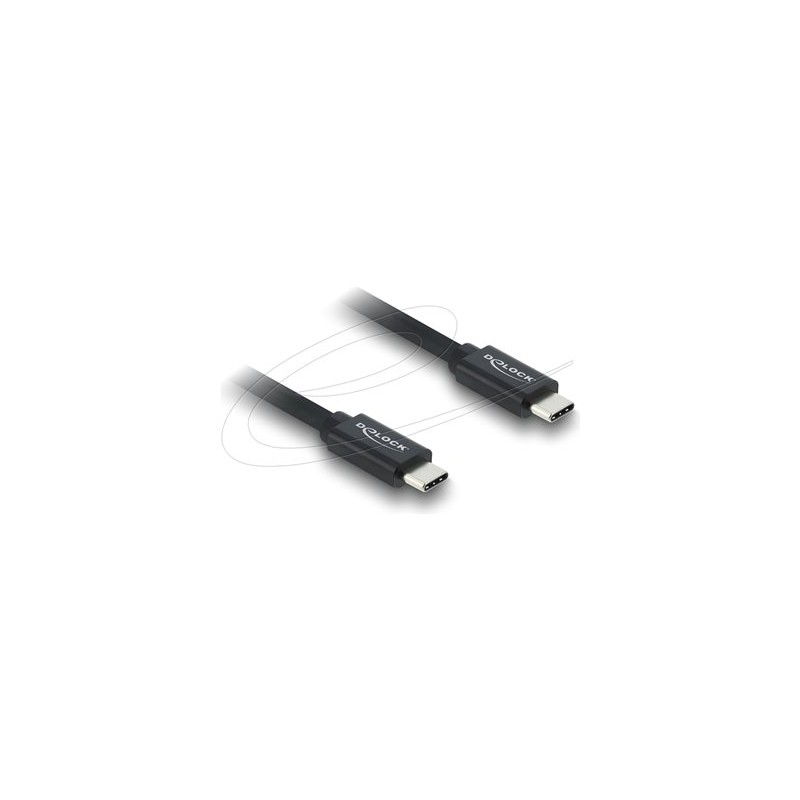 Delock - USB kabel - USB-C (M) do USB-C (M) - USB 3.2 / Thunderbolt 3 - 48 V - 5 A - 1 m - rychlost prenosu dat až 40 Gbps, USB