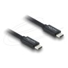 Delock - USB kabel - USB-C (M) do USB-C (M) - USB 3.2 / Thunderbolt 3 - 48 V - 5 A - 1 m - rychlost prenosu dat až 40 Gbps, USB
