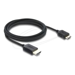 Delock - Ultra High Speed - HDMI kabel - HDMI s piny (male) do 19 pin mini HDMI Type C s piny (male) - 2 m - trikrát stínený