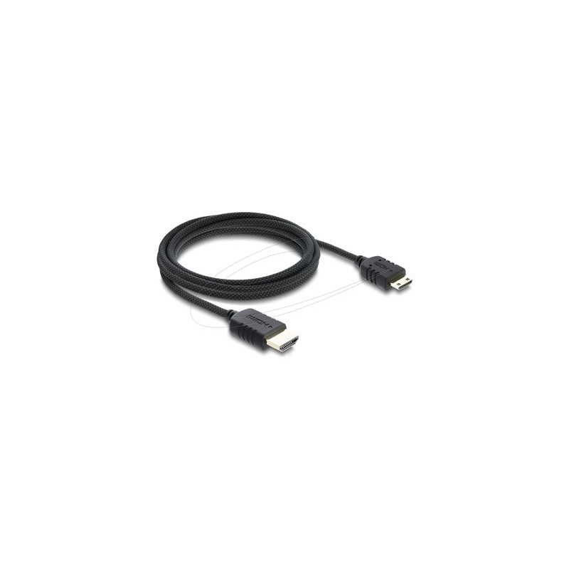 Delock - Ultra High Speed - HDMI kabel - HDMI s piny (male) do 19 pin mini HDMI Type C s piny (male) - 2 m - trikrát stínený