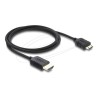 Delock - High Speed - HDMI kabel - HDMI s piny (male) do 19pinové Mini-HDMI s piny (male) - 1 m - trikrát stínený koaxiál… 81687