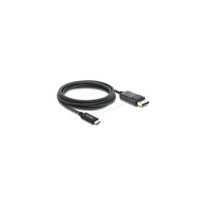 Delock - Kabel adaptéru - USB-C (M) do DisplayPort (M) - DisplayPort 1.2 - 2 m - podpora 4K60 Hz (3840 x 2160), podpora režimu