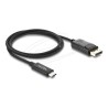 Delock - Kabel adaptéru - USB-C (M) do DisplayPort (M) - DisplayPort 1.2 - 1 m - podpora 4K60 Hz (3840 x 2160), podpora režimu