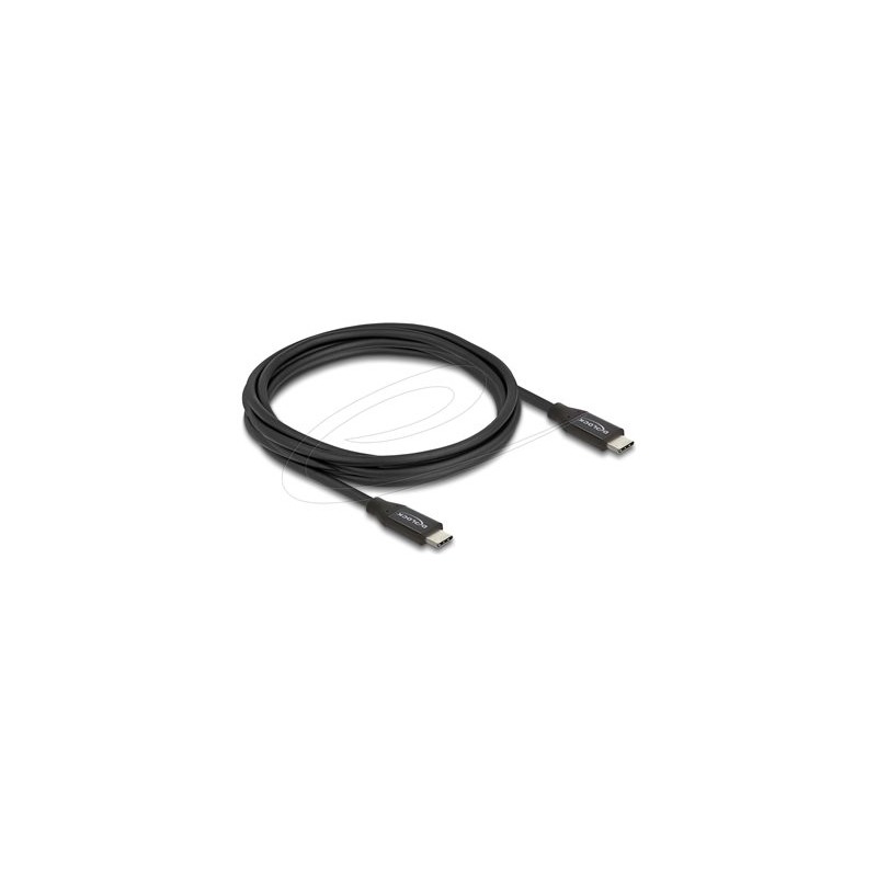 Delock - USB kabel - USB-C (M) do USB-C (M) - USB 3.2 / Thunderbolt 3 - 3 m - USB Power Delivery (60W), podpora 4K60 Hz (3840 x
