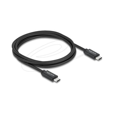 Delock - USB kabel - USB-C (M) do USB-C (M) - USB 3.2 / Thunderbolt 3 - 48 V - 5 A - 2 m - podpora 8K30 Hz (7680 x 4320)