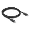 Delock - USB kabel - USB-C (M) do USB-C (M) - USB 3.2 / Thunderbolt 3 - 48 V - 5 A - 2 m - podpora 8K30 Hz (7680 x 4320)