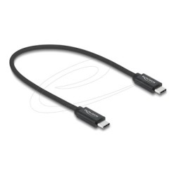 Delock - USB kabel - USB-C (M) do USB-C (M) - USB 3.2 - 48 V - 5 A - 50 cm - podpora 8K30 Hz (7680 x 4320), podpora 4K144Hz