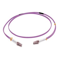 C2G 50m LC/LC OM4 LSZH Fibre Patch - Purple - Patch kabel - multirežim LC (M) do multirežim LC (M) - 50 m - 50 m - optické