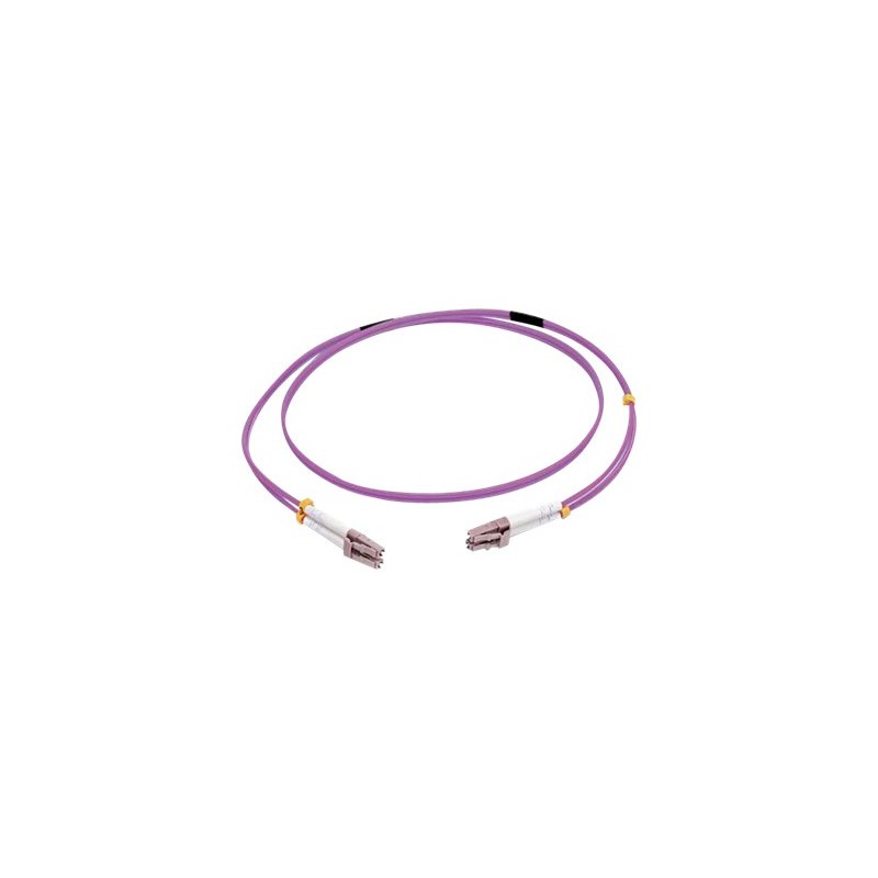 C2G 50m LC/LC OM4 LSZH Fibre Patch - Purple - Patch kabel - multirežim LC (M) do multirežim LC (M) - 50 m - 50 m - optické