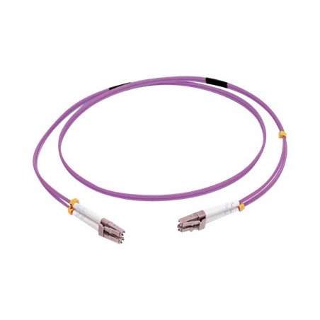 C2G 50m LC/LC OM4 LSZH Fibre Patch - Purple - Patch kabel - multirežim LC (M) do multirežim LC (M) - 50 m - 50 m - optické