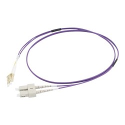 C2G 15m LC/SC OM4 LSZH Fibre Patch - Purple - Patch kabel - multirežim LC (M) do SC několik režimů (M) - 15 m - 15 m - optické