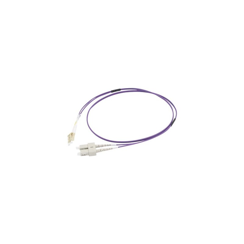 C2G 20m LC/SC OM4 LSZH Fibre Patch - Purple - Patch kabel - multirežim LC (M) do SC několik režimů (M) - 20 m - 20 m - optické