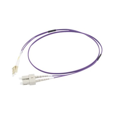 C2G 20m LC/SC OM4 LSZH Fibre Patch - Purple - Patch kabel - multirežim LC (M) do SC několik režimů (M) - 20 m - 20 m - optické