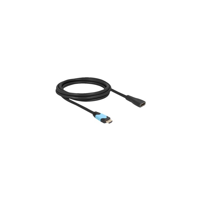 Delock - Vysoká rychlost - prodlužovací kabel HDMI - HDMI se zdírkami (female) do HDMI s piny (male) - 2 m - trojnásobne