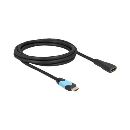 Delock - Vysoká rychlost - prodlužovací kabel HDMI - HDMI se zdírkami (female) do HDMI s piny (male) - 2 m - trojnásobne