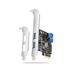 AXAGON PCEU-232RS, PCIe řadič, 2+2x USB 5Gbps port, SATA napájení, Renesas PD720201, SP & LP