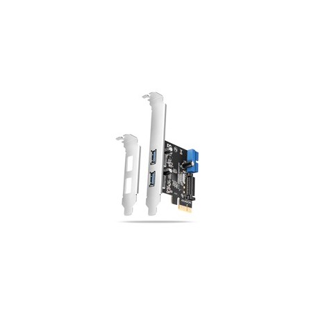 AXAGON PCEU-232RS, PCIe řadič, 2+2x USB 5Gbps port, SATA napájení, Renesas PD720201, SP & LP