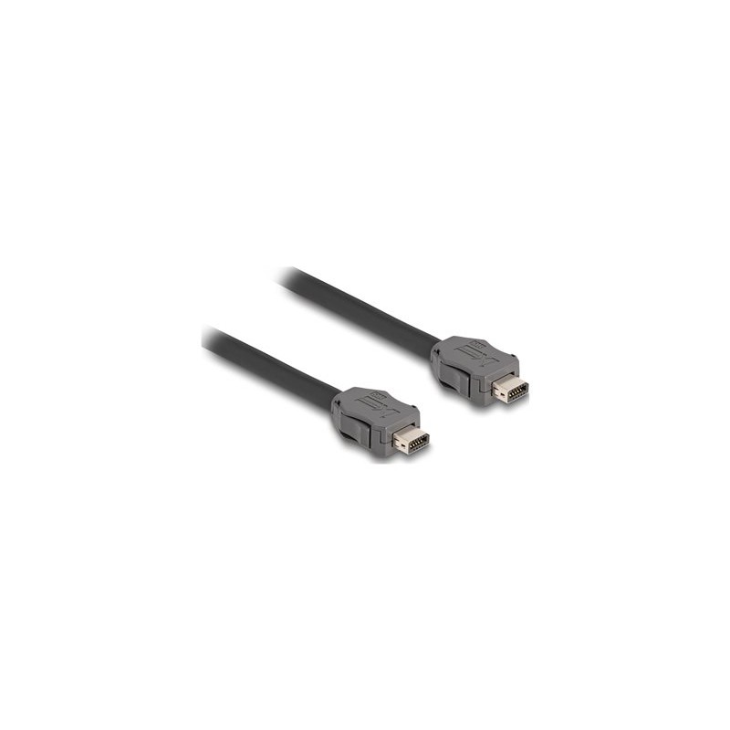 Delock - Patch kabel - ix Industrial (Z) do ix Industrial (Z) - 30 m - 6.5 mm - SSTP - CAT 7 - cerná