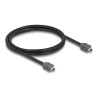 Delock - Sítový kabel - ix Industrial (M) do ix Industrial (M) - 1 m - 6.5 mm - SSTP - CAT 7 - cerná