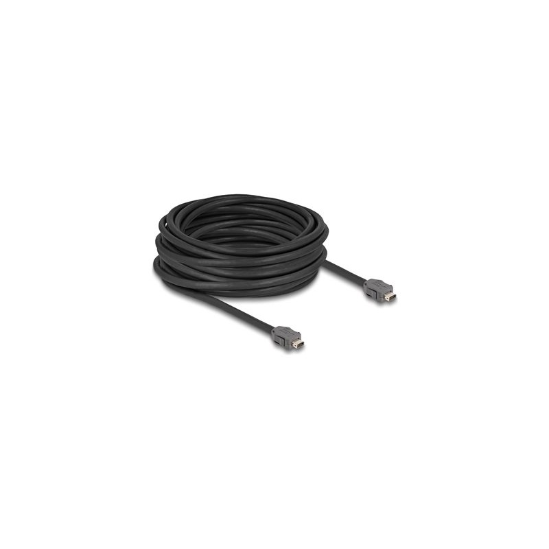 Delock - Sítový kabel - ix Industrial (Z) do ix Industrial (Z) - 10 m - 6.5 mm - SSTP - CAT 7 - cerná