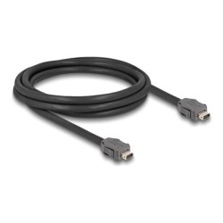 Delock - Sítový kabel - ix Industrial (M) do ix Industrial (M) - 2 m - 6.5 mm - SSTP - CAT 7 - cerná