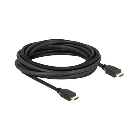 Delock - Vysoká rychlost - kabel HDMI s ethernetem - HDMI s piny (male) do HDMI s piny (male) - 5 m - cerná - podpora 8K60Hz