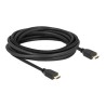 Delock - Vysoká rychlost - kabel HDMI s ethernetem - HDMI s piny (male) do HDMI s piny (male) - 5 m - cerná - podpora 8K60Hz