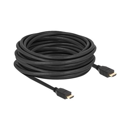 Delock - Vysoká rychlost - kabel HDMI s ethernetem - HDMI s piny (male) do HDMI s piny (male) - 10 m - cerná - podpora 8K60Hz