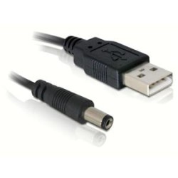 Delock - Elektrický kabel - DC jack 5.4 mm (M) do USB (M) - 1 m
