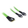 Delock - Interní kabel SAS - 8i Slim SAS (SFF-8654) (M) do 4i OCuLink (SFF-8611) (M) - 50 cm