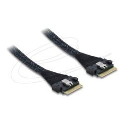 Delock - Interní kabel SAS - 8i Slim SAS (SFF-8654) (M) do 8i Slim SAS (SFF-8654) (M) - 50 cm