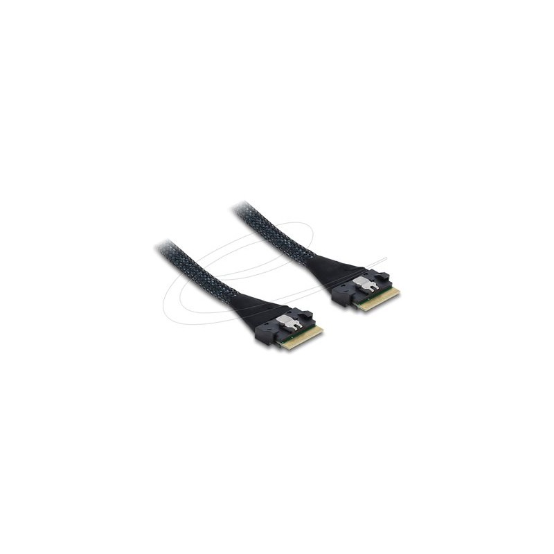Delock - Interní kabel SAS - 8i Slim SAS (SFF-8654) (M) do 8i Slim SAS (SFF-8654) (M) - 50 cm