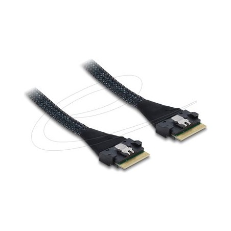 Delock - Interní kabel SAS - 8i Slim SAS (SFF-8654) (M) do 8i Slim SAS (SFF-8654) (M) - 50 cm