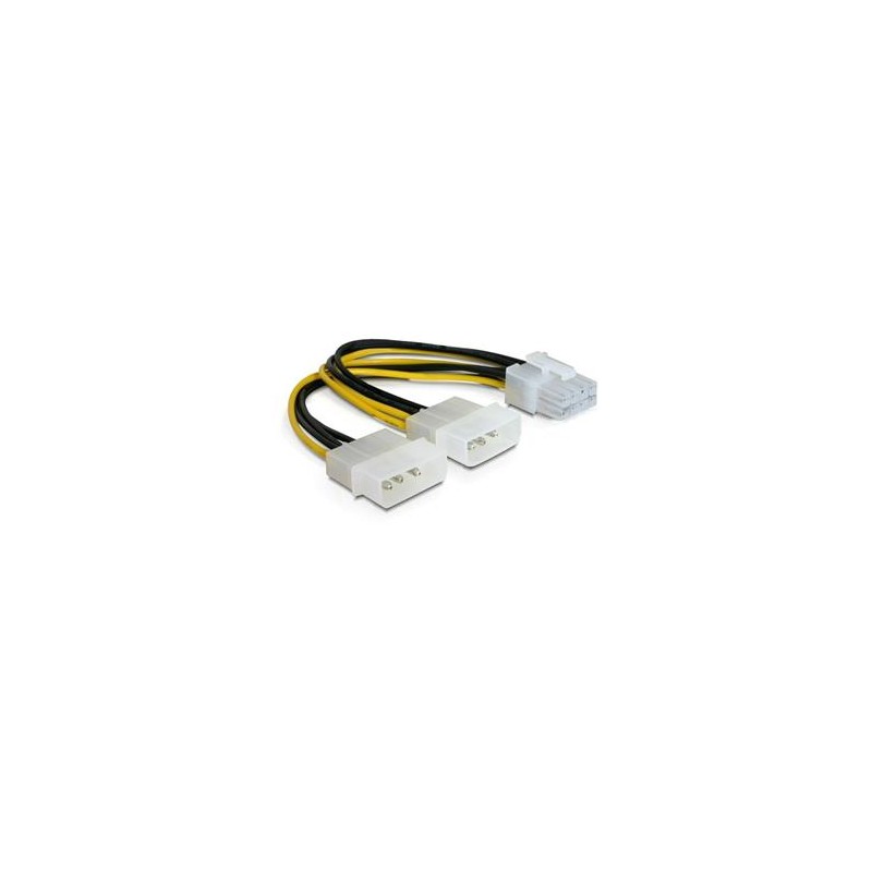 Delock - Adaptér napájení - interní napájec 4 pinový (12 V) (M) do 8 pin PCIe power (F) - 30 cm