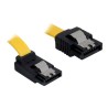Delock Cable SATA - Kabel SATA - Serial ATA 150/300 - SATA (F) do SATA (F) - 20 cm - opatřený západkou, úhlový konektor, přímý